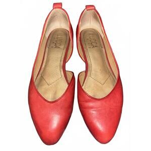 Lucca Lane Red Flats Women’s Size 7 Leather Upper